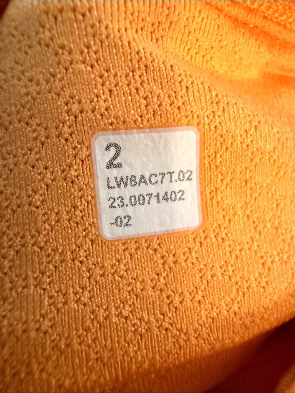 Lululemon Pace Rival Mid Rise Skirt Long Mango Dream Orange Size 2 - Picture 7 of 7